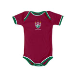 Body Bebê Vermelho Fluminense – Personalizado com Nome e Número