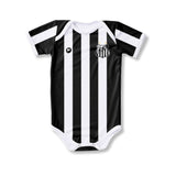 Body Bebê Oficial Proteção UV Listrado Santos – Personalizado com Nome e Número
