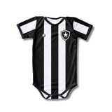 Body Bebê Oficial Proteção UV Listrado Botafogo – Personalizado com Nome e Número