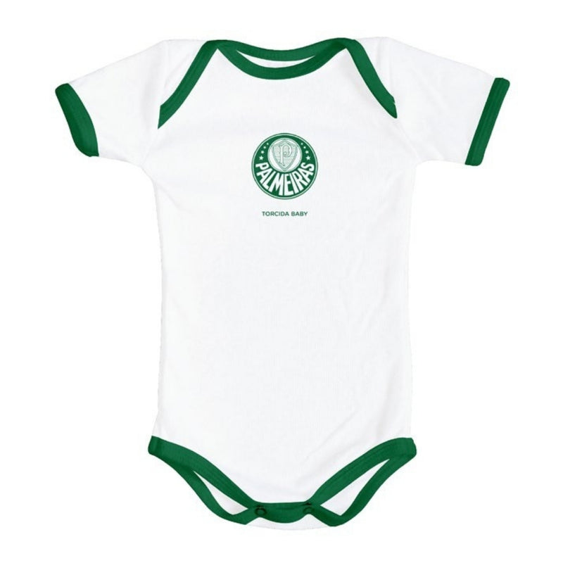 Body Bebê Branco Palmeiras – Personalizado com Nome e Número