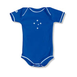 Body Bebê Azul Cruzeiro – Personalizado com Nome e Número