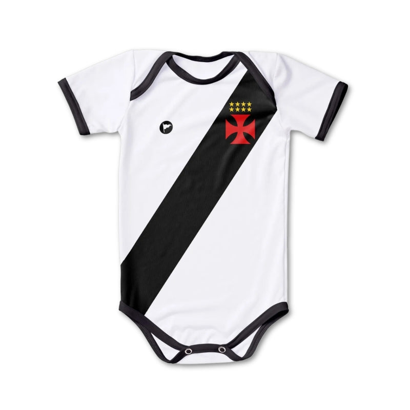 Body Bebê Oficial Proteção UV Vasco – Personalizado com Nome e Número