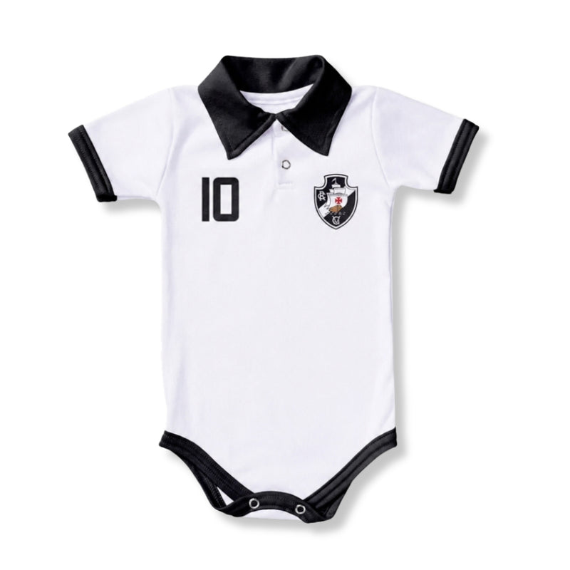 Body Polo Bebê Oficial Vasco – Personalizado com Nome e Número