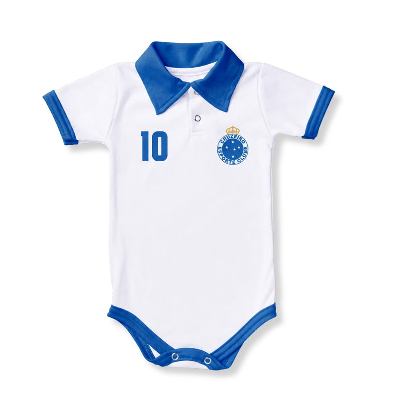 Body Polo Bebê Oficial Cruzeiro – Personalizado com Nome e Número
