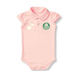 Body Bebê Rosa Palmeiras – Personalizado com Nome e Número