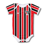 Body Bebê Oficial Proteção UV Listrado São Paulo – Personalizado com Nome e Número