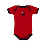 Body Bebê Vermelho Flamengo – Personalizado com Nome e Número
