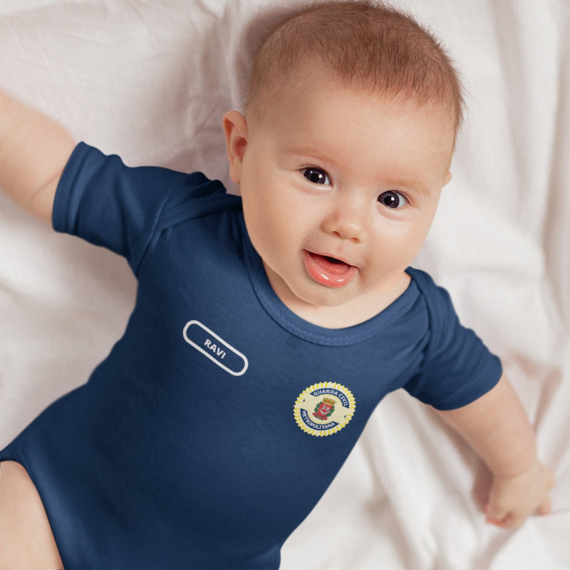 Kit Luxo Guarda Civil Municipal com Body, Tênis, Calça e Laço (opcional)