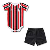 Body Bebê Oficial Proteção UV Listrado São Paulo – Personalizado com Nome e Número