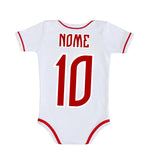 Body Bebê Branco Flamengo – Personalizado com Nome e Número