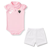 Body Bebê Rosa Oficial Atlético Mineiro – Personalizado com Nome e Número