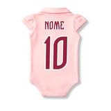 Body Bebê Rosa Fluminense – Personalizado com Nome e Número