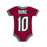 Body Bebê Vermelho Fluminense – Personalizado com Nome e Número