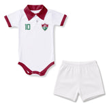 Body Polo Bebê Oficial Fluminense – Personalizado com Nome e Número