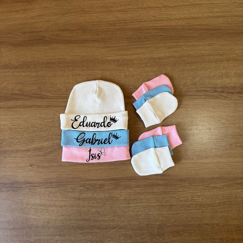 Kit Touca e Luva Personalizado