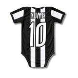 Body Bebê Oficial Proteção UV Listrado Botafogo – Personalizado com Nome e Número