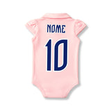 Body Bebê Rosa Cruzeiro – Personalizado com Nome e Número