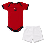Body Bebê Vermelho Flamengo – Personalizado com Nome e Número