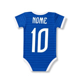 Body Bebê Oficial Proteção UV Cruzeiro Azul – Personalizado com Nome e Número
