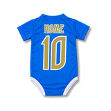 Body Bebê Oficial Proteção UV Azul Palmeiras – Personalizado com Nome e Número