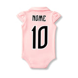 Body Bebê Rosa Corinthians – Personalizado com Nome e Número