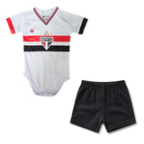 Body Bebê Oficial Proteção UV Premium Branco São Paulo – Personalizado com Nome e Número