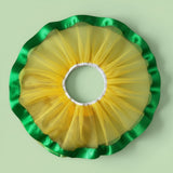 Kit Luxo Body Personalizado Brasil Amarelo Com Tênis, Saia e Laço