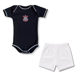 Body Bebê Preto Corinthians – Personalizado com Nome e Número