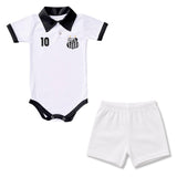Body Polo Bebê Oficial Santos – Personalizado com Nome e Número