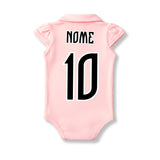 Body Bebê Rosa Flamengo – Personalizado com Nome e Número