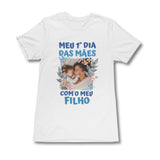 Kit Branco Dia Das Mães Com Foto - Modelo Azul