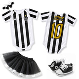 Kit Luxo Body Bebê Oficial Proteção UV Atlético Mineiro Menina – Saia, Tênis e Laço