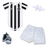 Kit Luxo Body Proteção UV Atlético Mineiro Com Tênis, Shorts/Calça e Laço