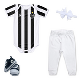 Kit Luxo Body Proteção UV Atlético Mineiro Com Tênis, Shorts/Calça e Laço