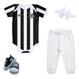 Kit Luxo Body Proteção UV Santos Com Tênis, Shorts/Calça e Laço