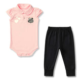 Body Rosa Personalizado do Santos