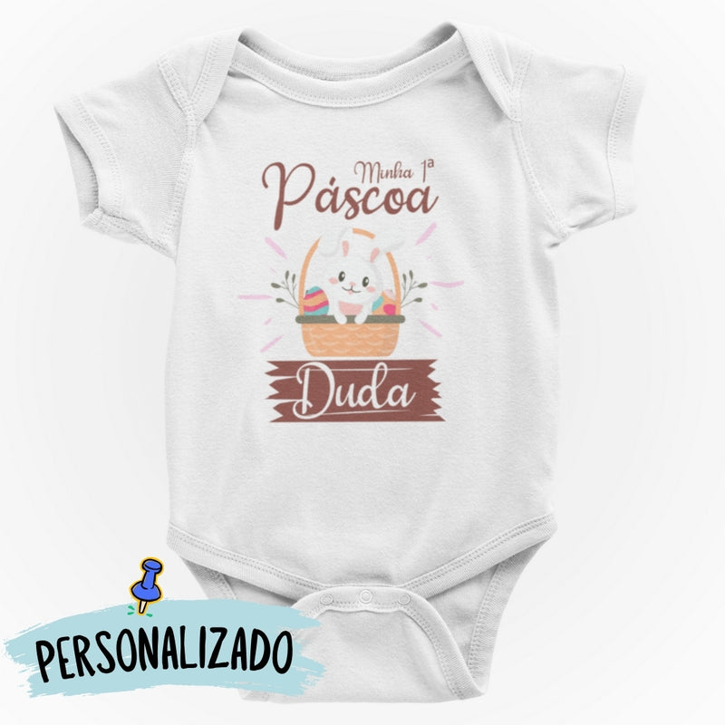 Body Personalizado Minha Primeira Páscoa