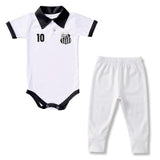 Body Polo Bebê Oficial Santos – Personalizado com Nome e Número