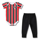 Body Bebê Oficial Proteção UV Listrado São Paulo – Personalizado com Nome e Número