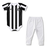 Body Bebê Oficial Proteção UV Listrado Santos – Personalizado com Nome e Número