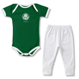 Body Bebê Verde Palmeiras – Personalizado com Nome e Número