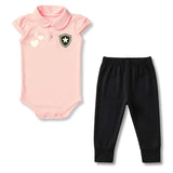 Body Bebê Rosa Botafogo – Personalizado com Nome e Número