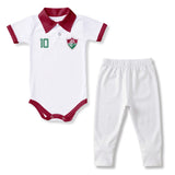 Body Polo Bebê Oficial Fluminense – Personalizado com Nome e Número
