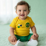 Body Personalizado do Brasil Amarelo