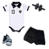 Kit Luxo Body Polo Atlético MG Com Tênis, Shorts/Calça e Laço