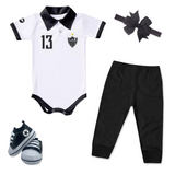 Kit Luxo Body Polo Atlético MG Com Tênis, Shorts/Calça e Laço