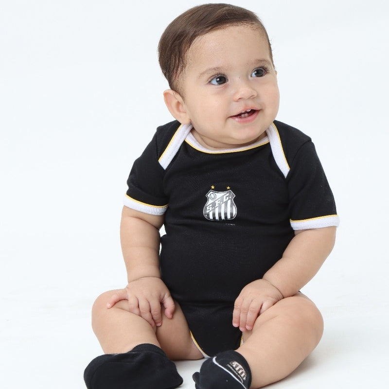 Body Preto Personalizado do Santos