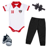 Kit Luxo Body Polo São Paulo Com Tênis, Shorts/Calça e Laço