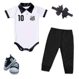 Kit Luxo Body Polo Santos Com Tênis, Shorts/Calça e Laço