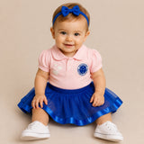 Body Bebê Rosa Cruzeiro – Personalizado com Nome e Número